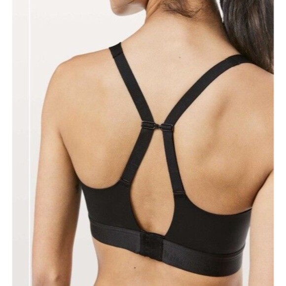 Lululemon Womens Fine Form Bra Size 34C Black Convertible Straps Wireless Yoga - Picture 12 of 13